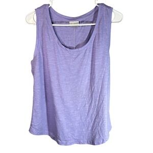 Columbia Womens Purple Heathered Sleeveless Split Back Tank Top AK1447 Large